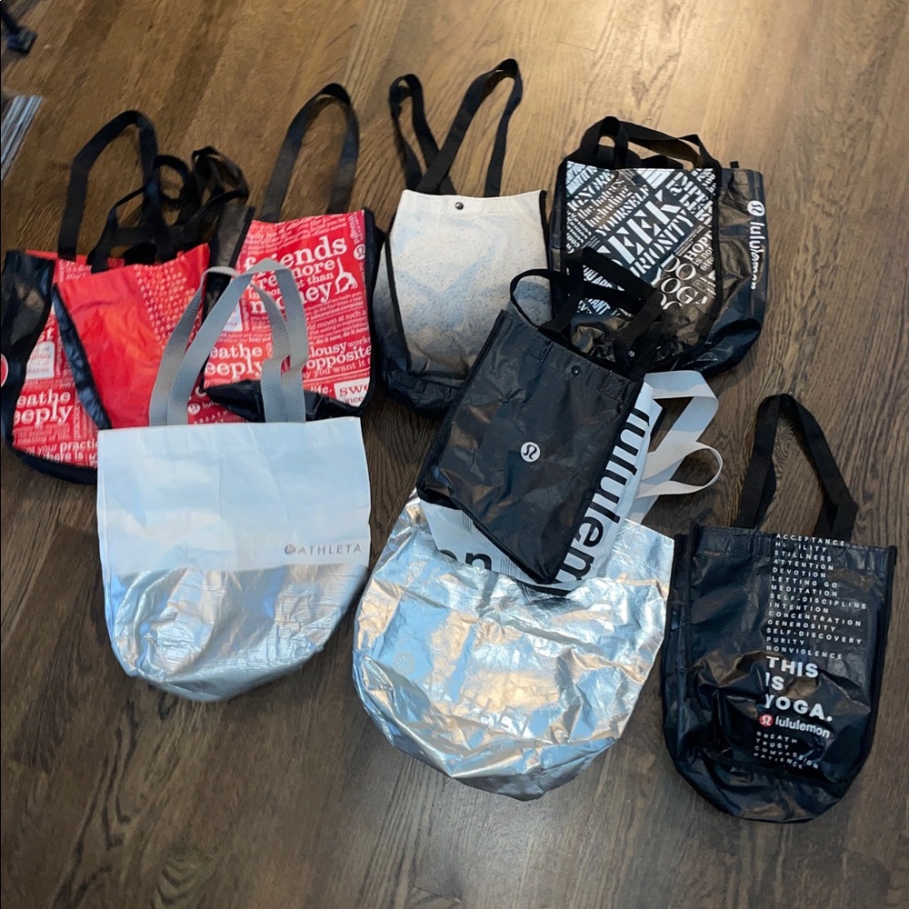 Lululemon and Athleta Reusable Tote Bags